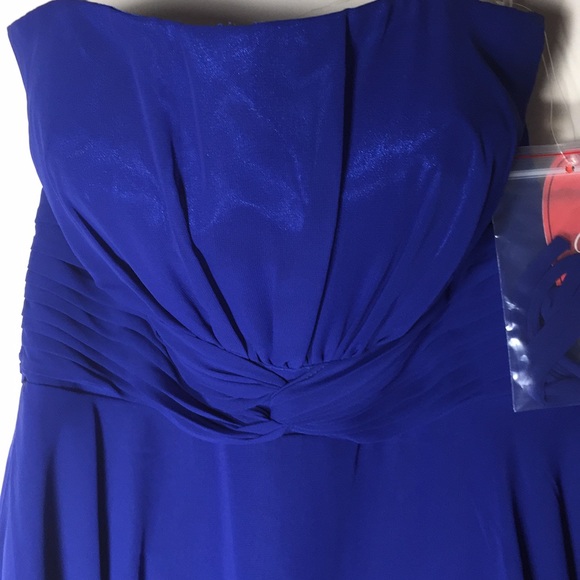 NWT Cindy Collection Royal Blue Dress M - Picture 3 of 8